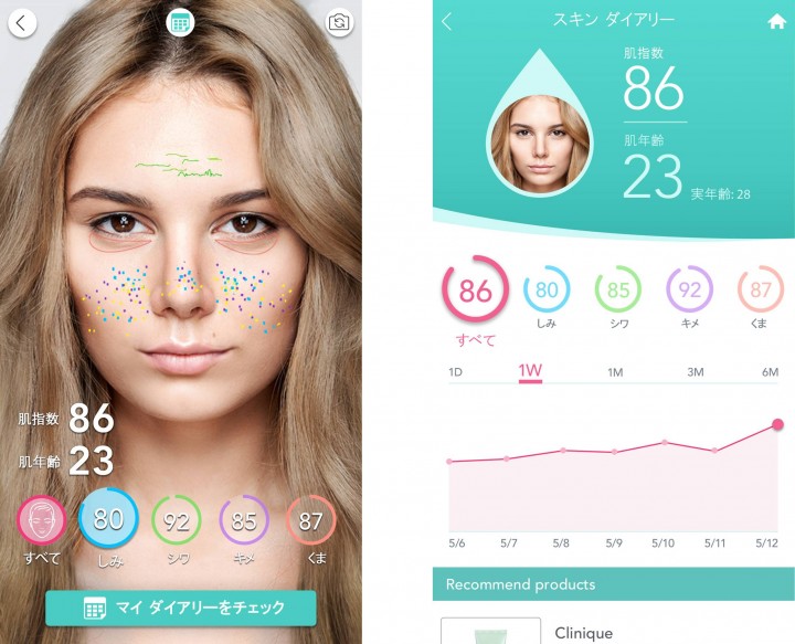 肌 診断 アプリ
